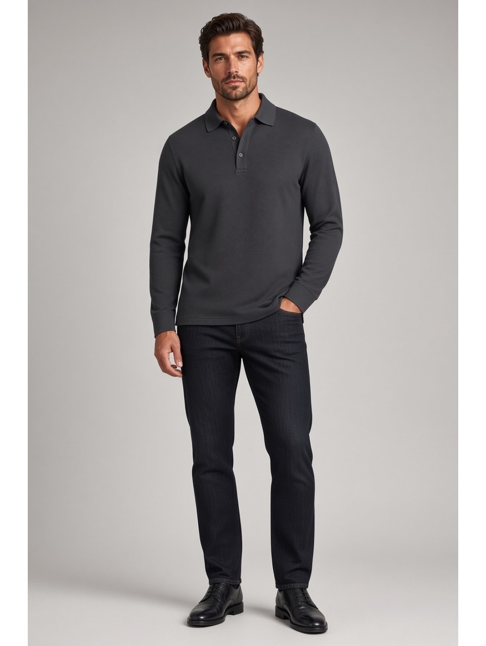 ZEGNA long sleeve polo XL
